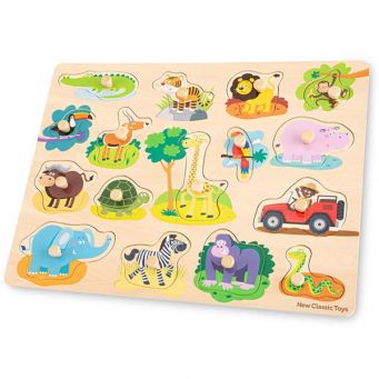 Peg Puzzle - Safari - 16 pieces