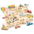 Peg Puzzle - Transport - 16 pieces