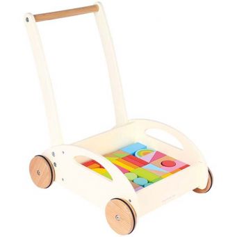Baby Walker with Colourful Blocks