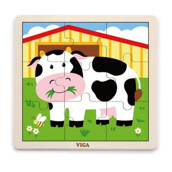 9-Piece-Puzzle - Cow