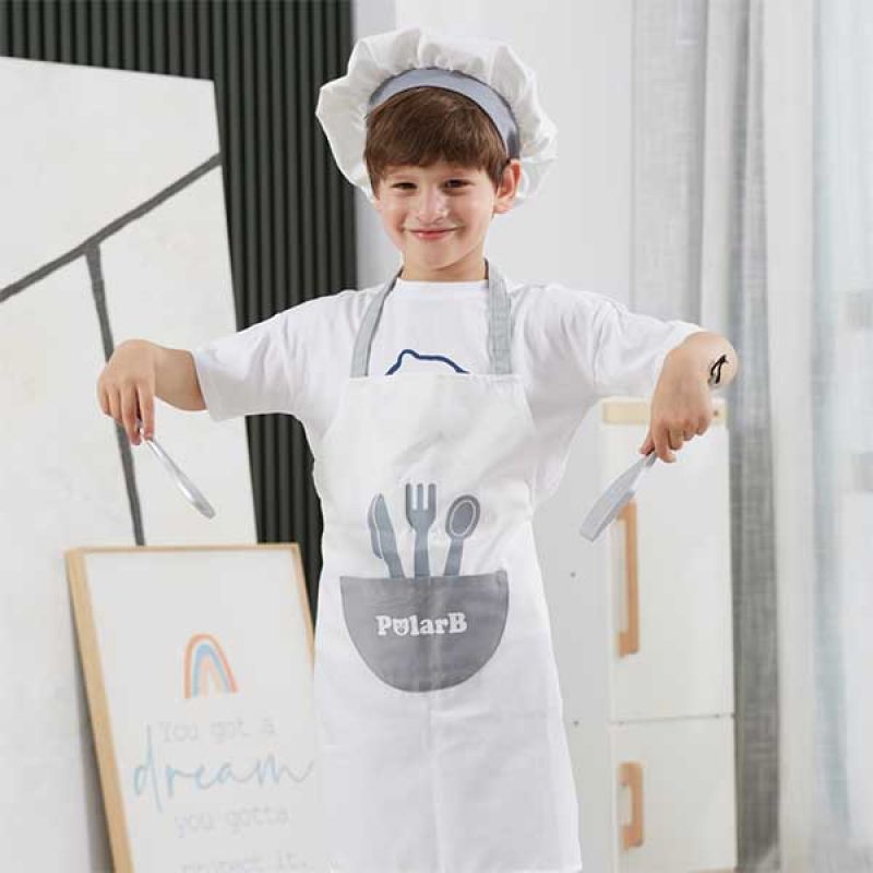 Little Chef Uniform & Hat Dress Up Set