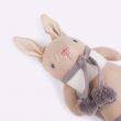 Baby Threads Taupe Bunny Rattle