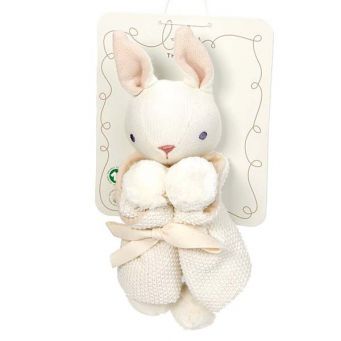 Baby Threads Cream Bunny Comforter