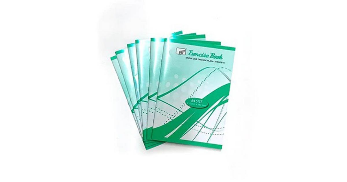 PSI Exercise Book A4 Single Ruled One Side Plain - 70 Sheets - 6 Pcs ...