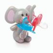 Melii - Elephant Pacifier Holder - Pink Ears