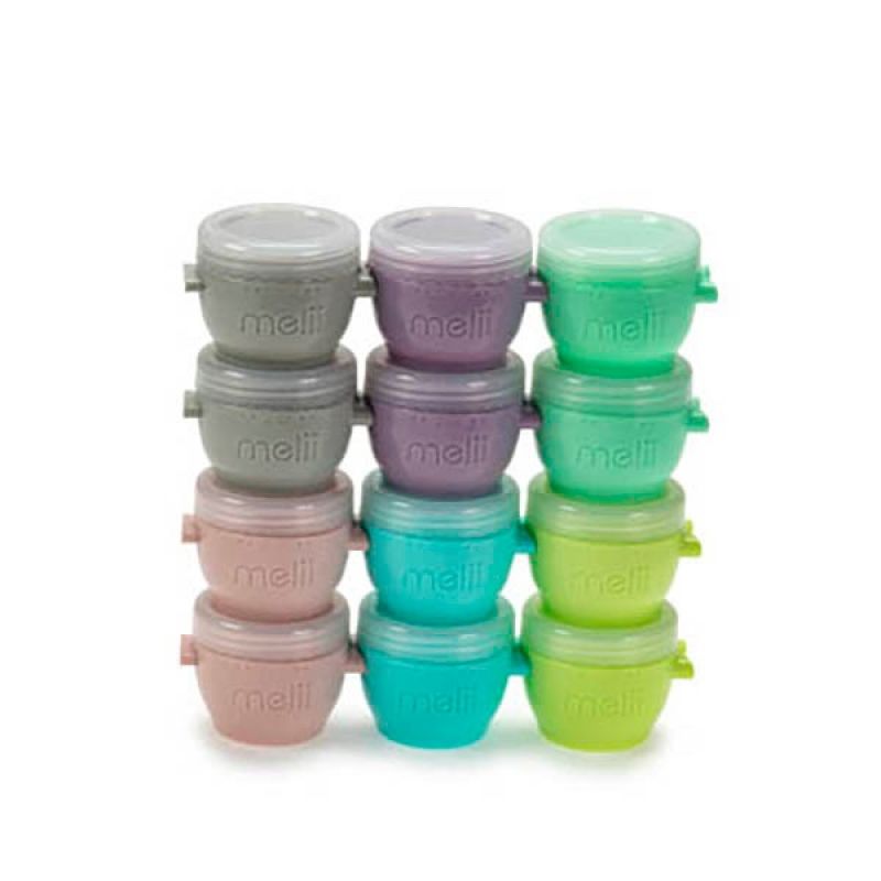 melii Snap & Go Baby Food Storage Containers with lids, Snack