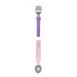 Melii - Detachable Spoon & Fork with Carrying Case - Pink & Purple