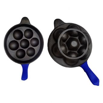 Preseasoned 7 Pits Paniyaaram Pan