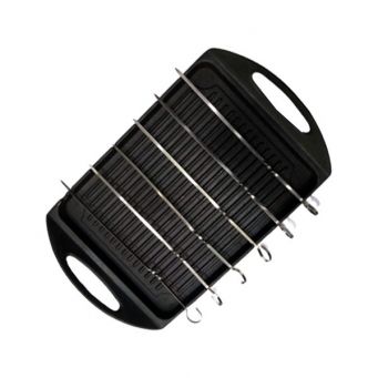 Pre Seasoned Grill Pan With Skewers