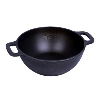 Pre Seasoned 10 Inch Deep & Flat Bottom Kadaai