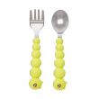 Melii - Silicone Caterpillar Spoon & Fork Set