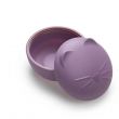 Melii - Silicone Bowl with Lid 350 ml Purple Cat