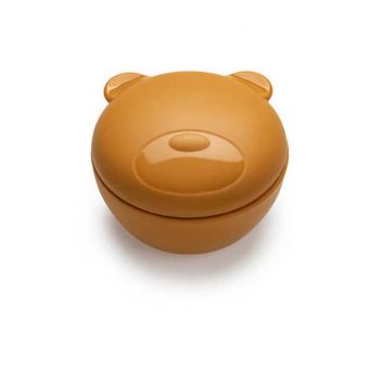 Melii - Silicone Bowl with Lid 350 ml Brown Bear