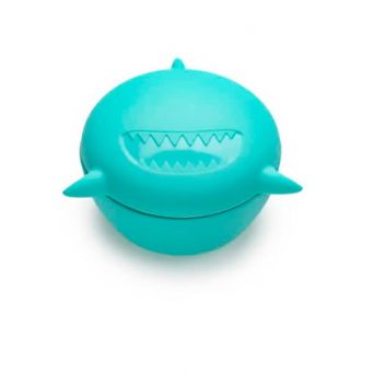 Melii - Silicone Bowl with Lid 350 ml Turquoise Shark