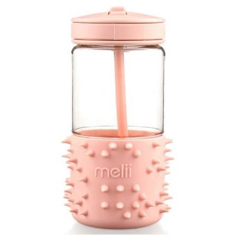 Melii - Spikey Water Bottle 17 oz Coral