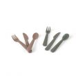 tiny BIO Cutlery Set - Olive & Mocha