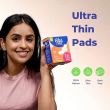 BLISS NATURAL UAE Organic Sanitary Napkin pads with wings for women