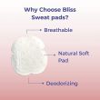 BLISS NATURAL Underarm Sweat Pads for Men/ Women/ Kids - ORGANIC & No More Sweat Stains