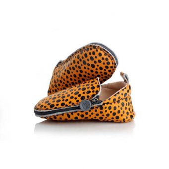 Rose et Chocolat Shoes Zipper Leopard Soft Soles