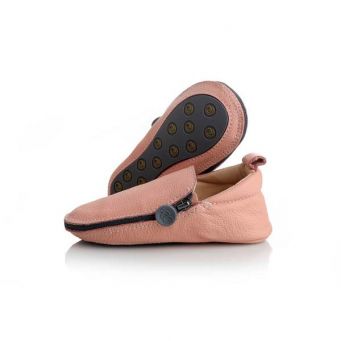 Rose et Chocolat Zipper Rubber Soles Shoes Pink Rose