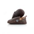 Rose et Chocolat Zipper Soft Soles Shoes Brown