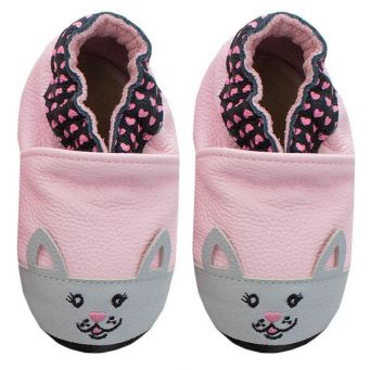 Rose et Chocolat Classic Shoes Sweetheart Kitty Pink