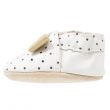 Rose et Chocolat Classic Shoes Polka Dot White White