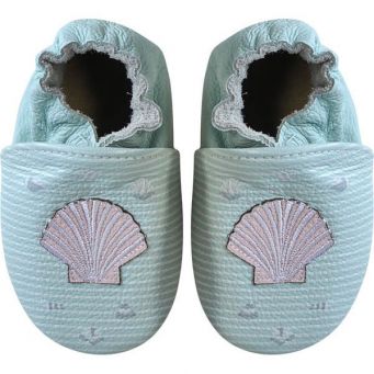 Rose et Chocolat Classic Shoes Seashell Pastel Grey