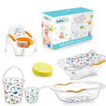 Babyjem - Bath Set with Potty 6 pcs Transparent