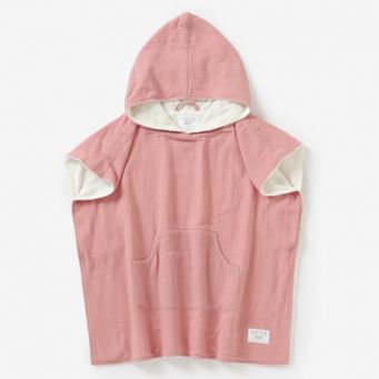 Hooded Beach Towel - Coral Pink (2-6 Years)