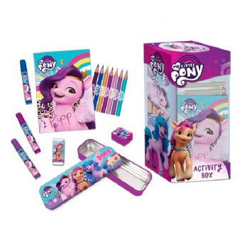 My Little Pony Coloring Set with Metal Pencil Case