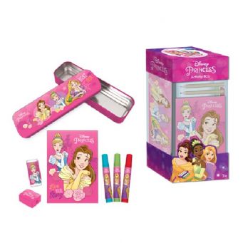 Princess Coloring Set with Metal Pencil Case