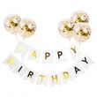 5-Piece Confetti Balloon Happy Birthday Wall Banner