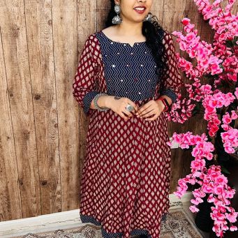 Cotton Kurti Without Slit