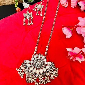 Oxidized Jewelry Necklace Set
