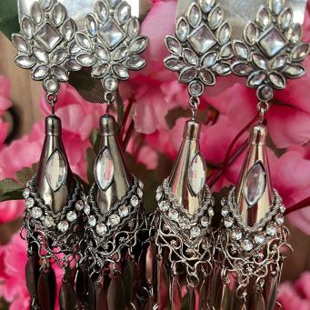 Women Oxidized Earrings