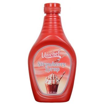 Unichef Strawberry Syrup 624gm