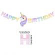Happy Birthday Banner Unicorn Theme