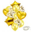 14-Piece Decorative Party Balloons Set -Golden