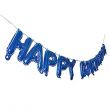 Happy Birthday Foil Balloon Set Blue