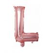 L Letter Decorative Foil Balloon For Party -Rose Gold