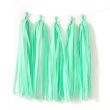 5-Piece Paper Tassel Set 30centimeter -Green