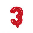 3 Number Decorative Foil Balloon For Party 16inch