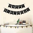 13-Flag Happy Birthday Party Banner With Ribbon Medium