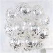 20-Piece Party Confetti Balloons Silver