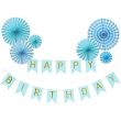 Happy Birthday Party Decoration Set 30x5x20cm-Light Blue