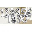Silver Foil Number 1 Balloon 16inch