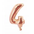 4 Number Rose Gold Foil Balloon 16-Inch