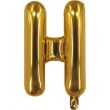 H Letter Gold Foil Balloon