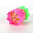 Lotus Flower Musical Birthday Candle Pink/Green/Yellow